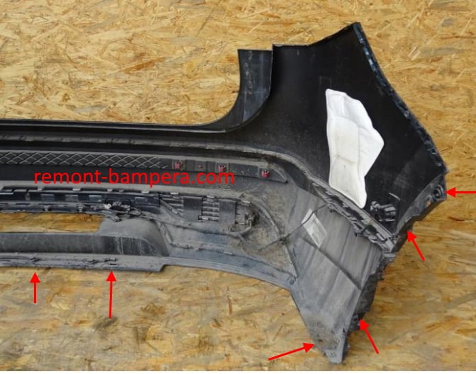 rear bumper attachment points SEAT Tarraco I (2018-2023)